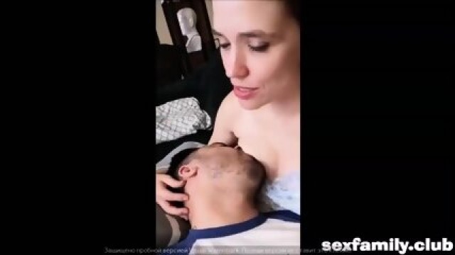 Milf Gets Double Orgasm From Breastfeeding Her