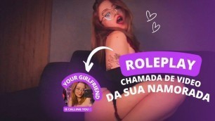 JOI ROLEPLAY | Sua Namorada Te Liga no Intervalo do Trabalho e Guia Sua Punheta ???? - Yuna Kitty